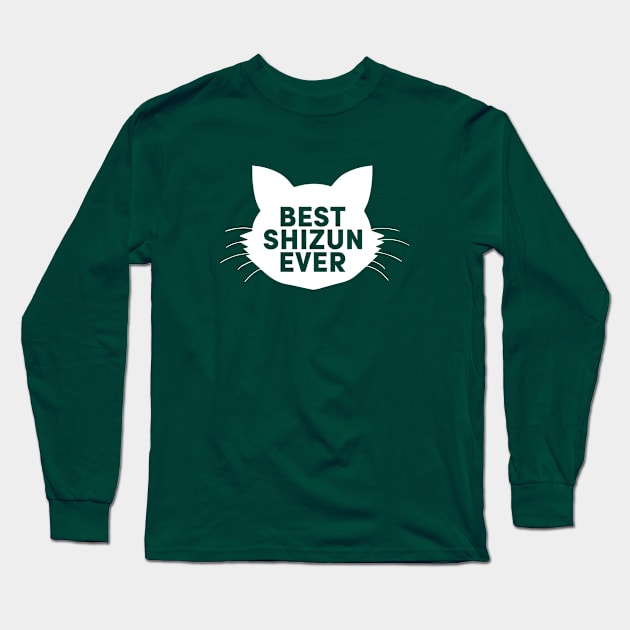 Best Shizun Ever cat head white version Long Sleeve T-Shirt by Selma22Designs